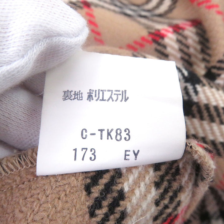 Great Burberrys coat Nova check pattern lining with fly front khaki