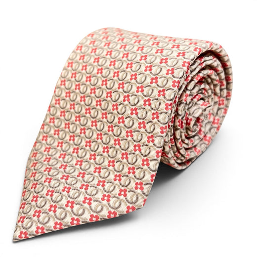 Pristine CHANEL tie COCO Mark Flower motif multicolor silk mens