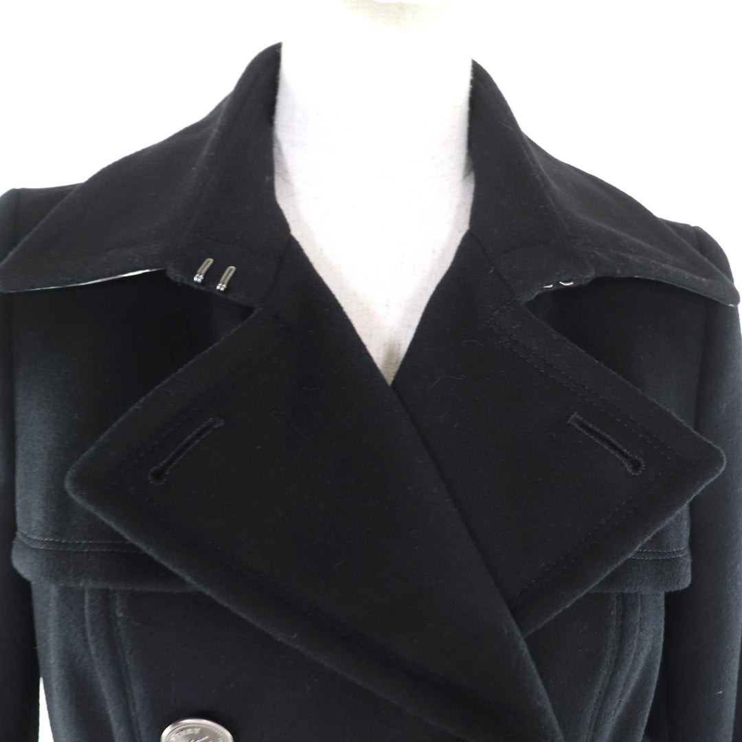 Excellent BURBERRY BLUE LABEL coat black wool Women 38 FNF04-716-09