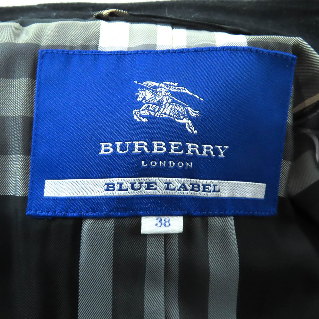 Excellent BURBERRY BLUE LABEL coat black wool Women 38 FNF04-716-09
