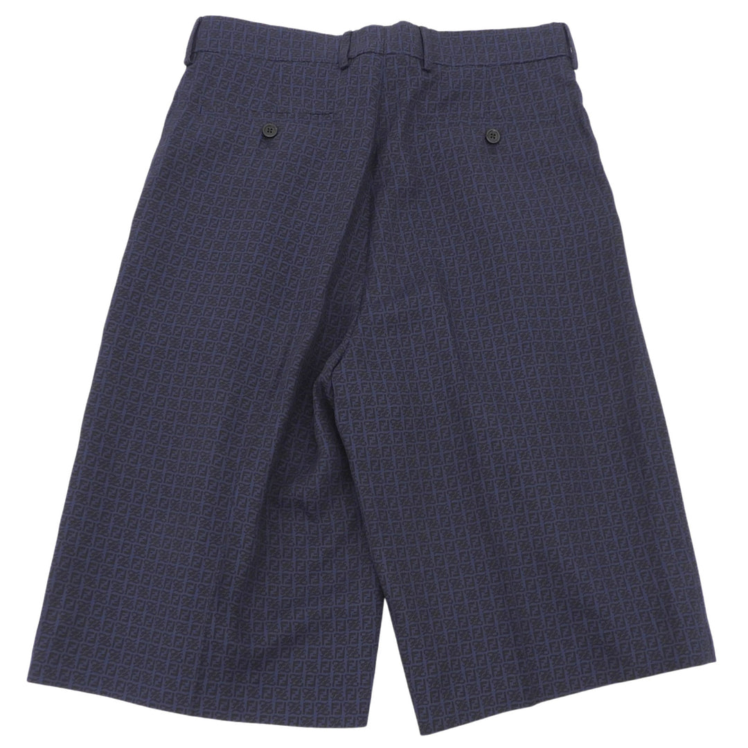 Pristine FENDI Shorts Navy Rayon mens 46 FB0695