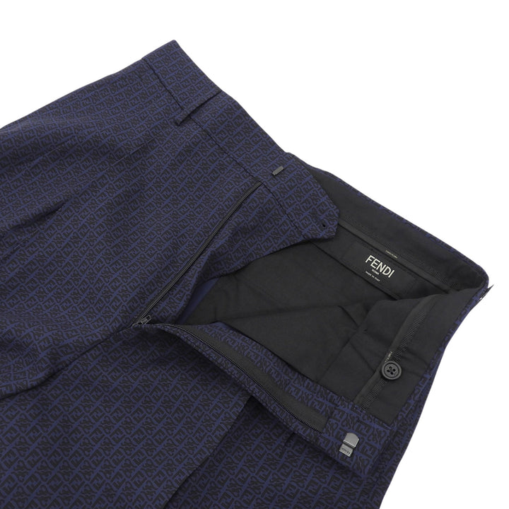 Pristine FENDI Shorts Navy Rayon mens 46 FB0695
