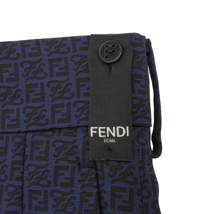 Pristine FENDI Shorts Navy Rayon mens 46 FB0695