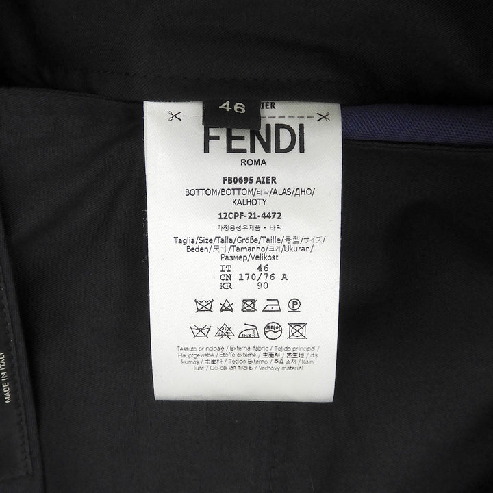 Pristine FENDI Shorts Navy Rayon mens 46 FB0695