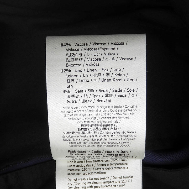 Pristine FENDI Shorts Navy Rayon mens 46 FB0695