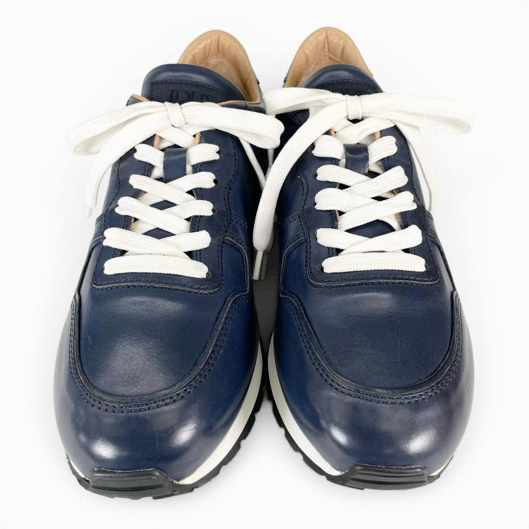 Excellent TOD’S sneakers ALLACCIATA ACTIVE FONDO SPORTIVO Navy leather mens 7