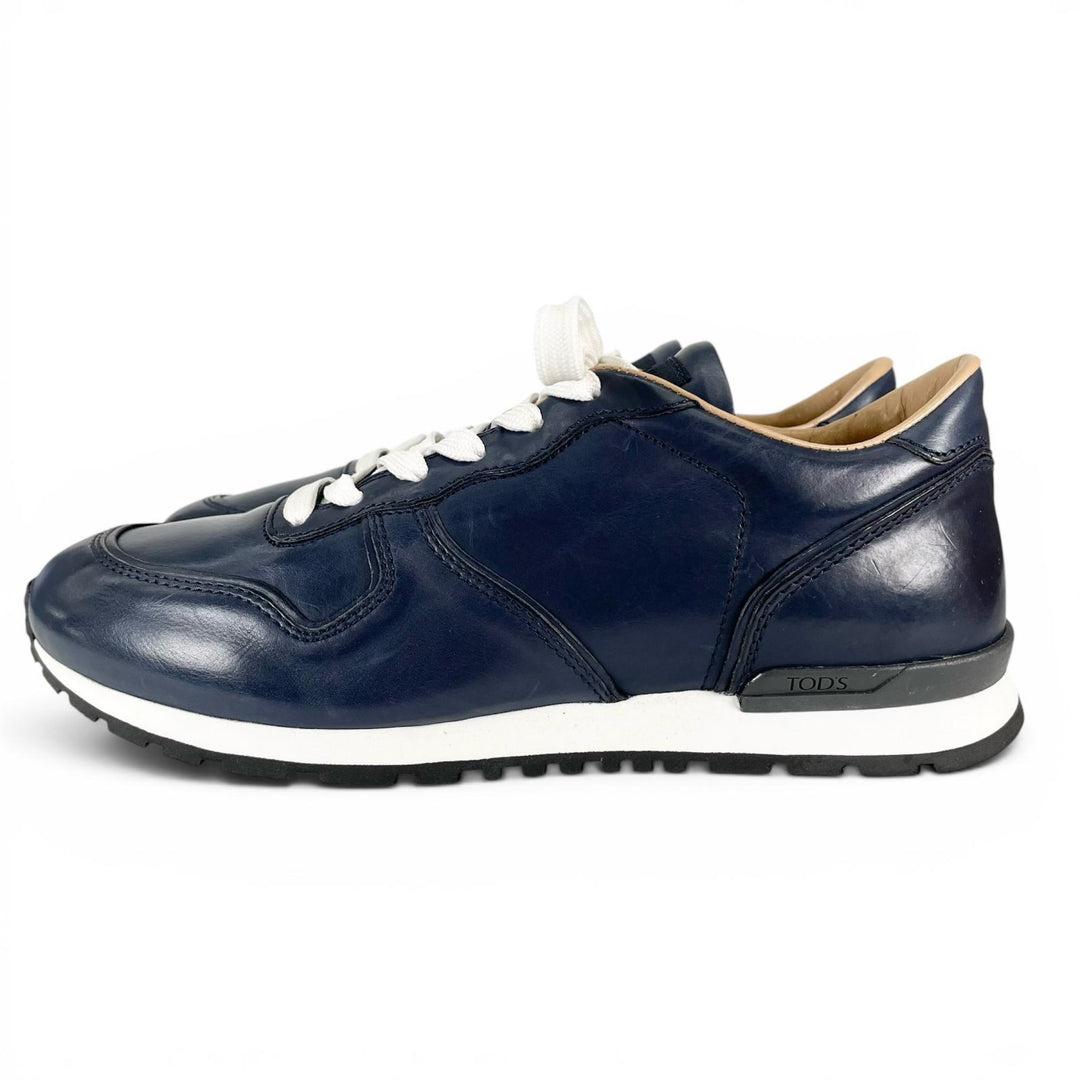 Excellent TOD’S sneakers ALLACCIATA ACTIVE FONDO SPORTIVO Navy leather mens 7