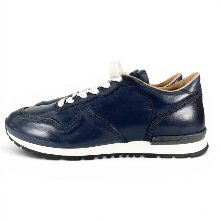 Excellent TOD’S sneakers ALLACCIATA ACTIVE FONDO SPORTIVO Navy leather mens 7