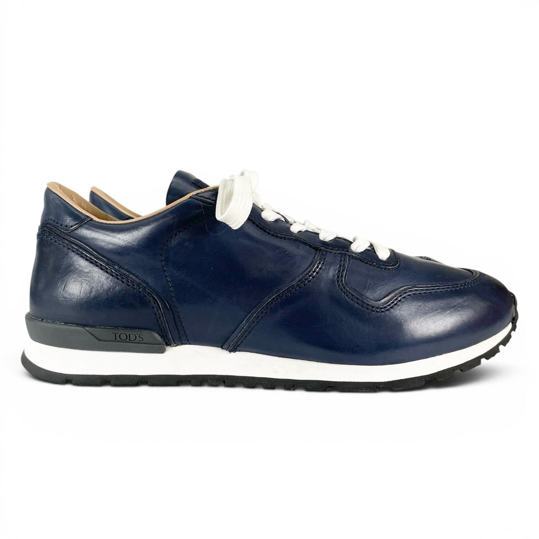 Excellent TOD’S sneakers ALLACCIATA ACTIVE FONDO SPORTIVO Navy leather mens 7