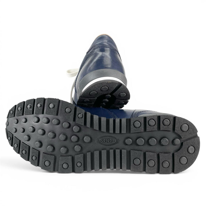 Excellent TOD’S sneakers ALLACCIATA ACTIVE FONDO SPORTIVO Navy leather mens 7
