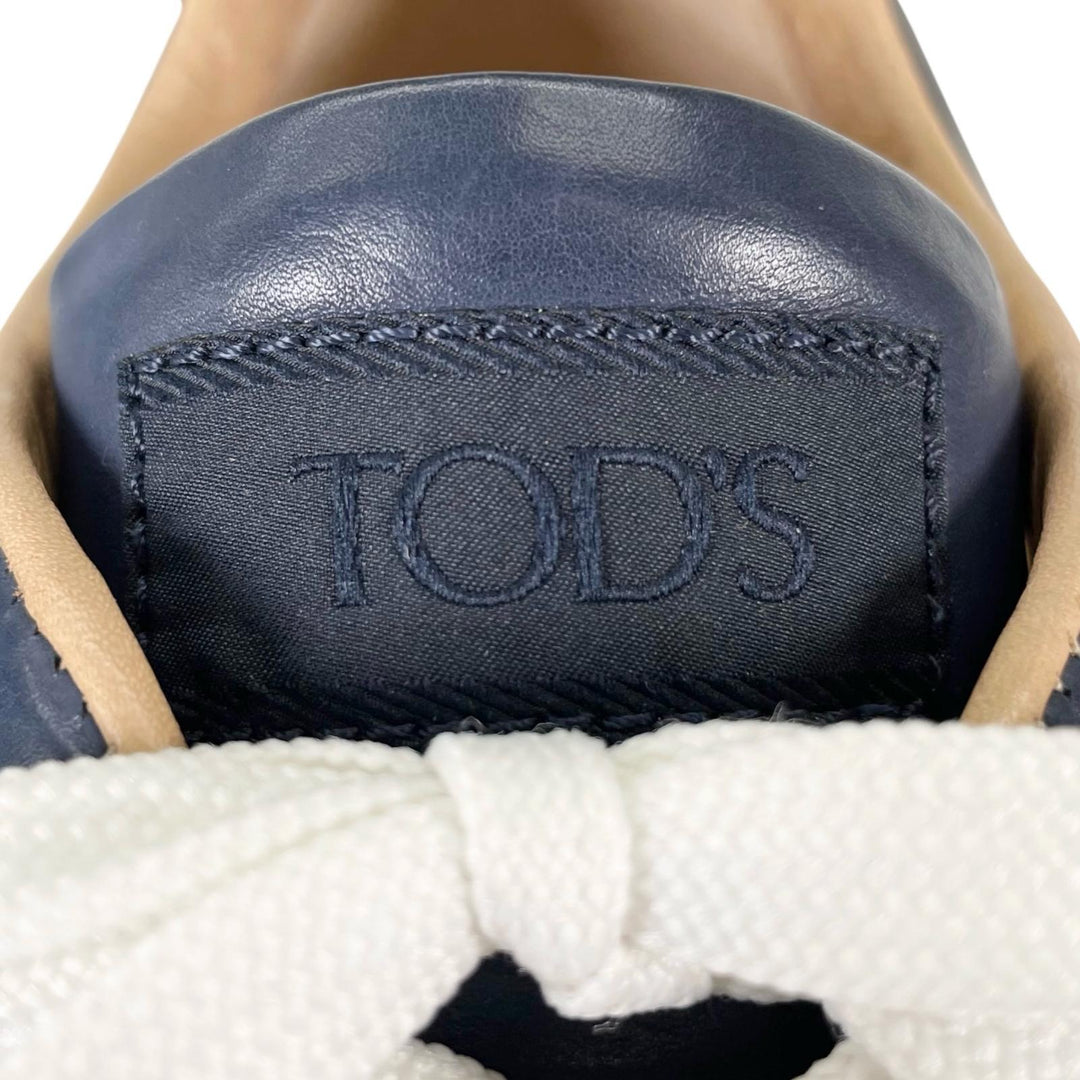 Excellent TOD’S sneakers ALLACCIATA ACTIVE FONDO SPORTIVO Navy leather mens 7