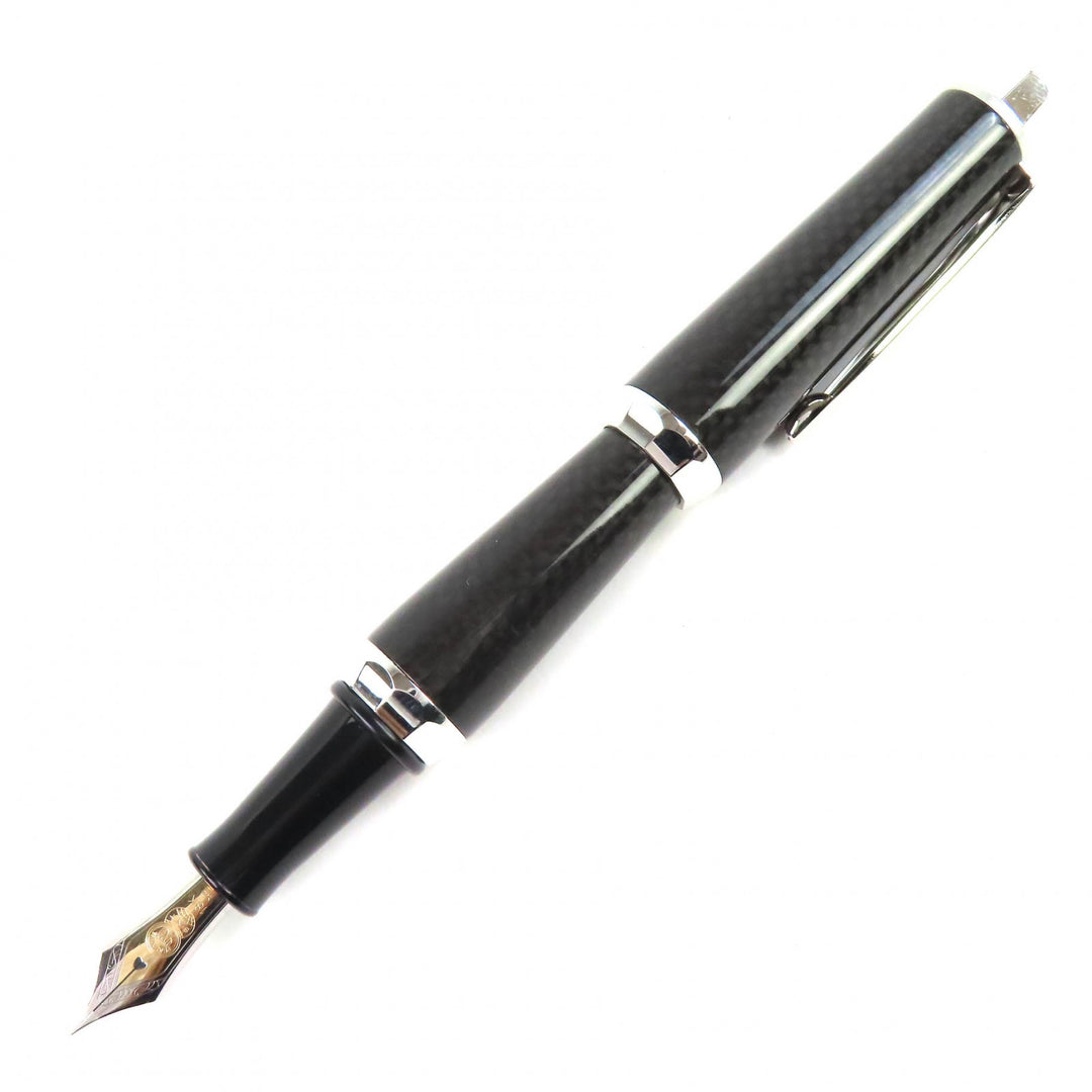 Pristine PLATINUM 90th Anniversary Carbon Fiber Fine Nib Fountain 18K PCF-10000