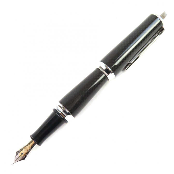 Pristine PLATINUM 90th Anniversary Carbon Fiber Fine Nib Fountain 18K PCF-10000
