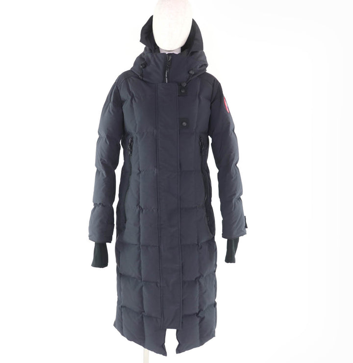 Excellent CANADA GOOSE down coat ELMWOOD PARKA Navy polyester Women M 3815L