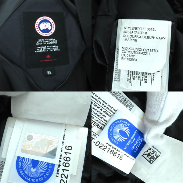 Excellent CANADA GOOSE down coat ELMWOOD PARKA Navy polyester Women M 3815L