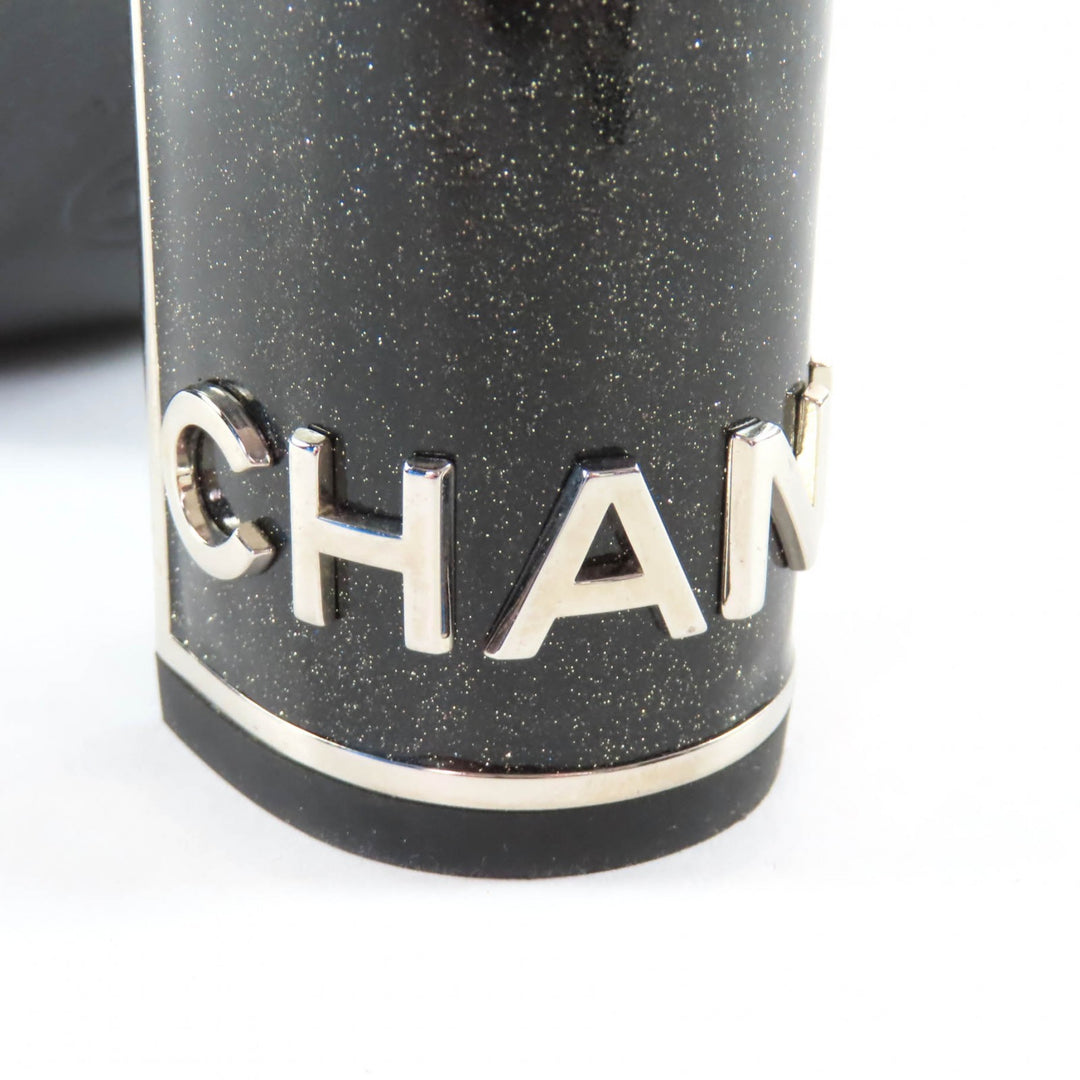 Excellent CHANEL pumps black Women 35.5 G33832