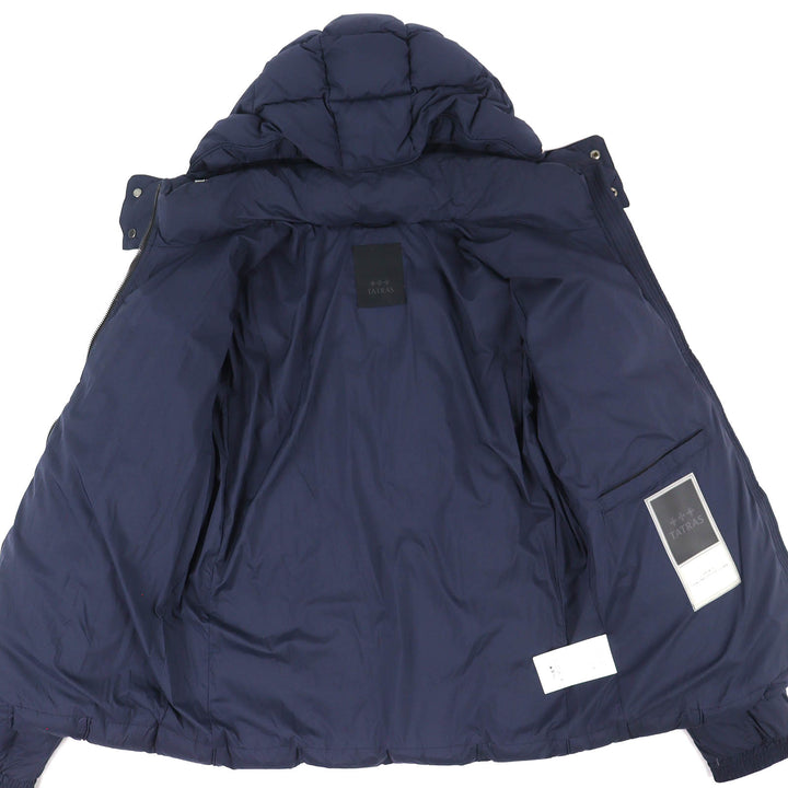 Great TATRAS Down jacket GESSO Logo patch Hooded ZIP UP Navy mens MTAT22A4841