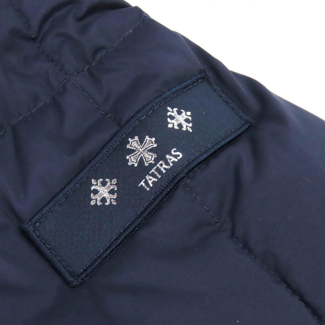Great TATRAS Down jacket GESSO Logo patch Hooded ZIP UP Navy mens MTAT22A4841