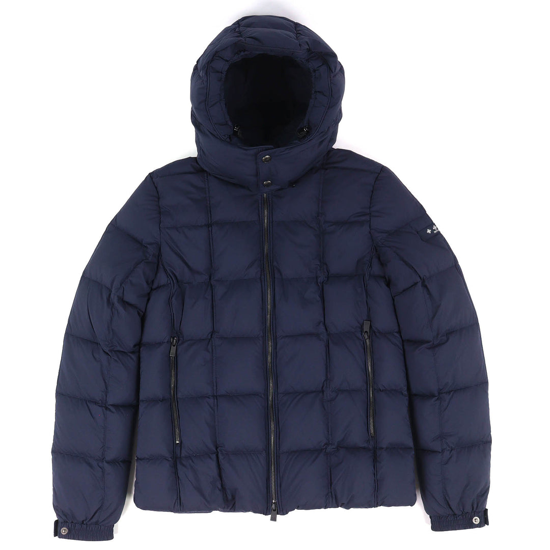 Great TATRAS Down jacket GESSO Logo patch Hooded ZIP UP Navy mens MTAT22A4841