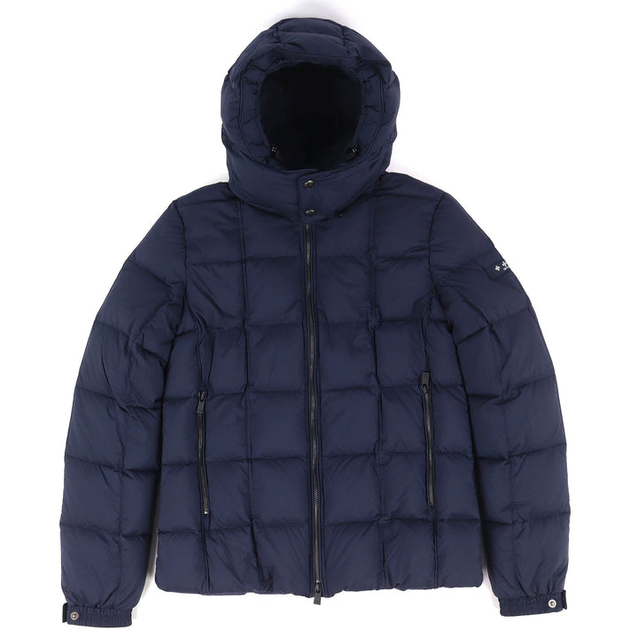 Great TATRAS Down jacket GESSO Logo patch Hooded ZIP UP Navy mens MTAT22A4841