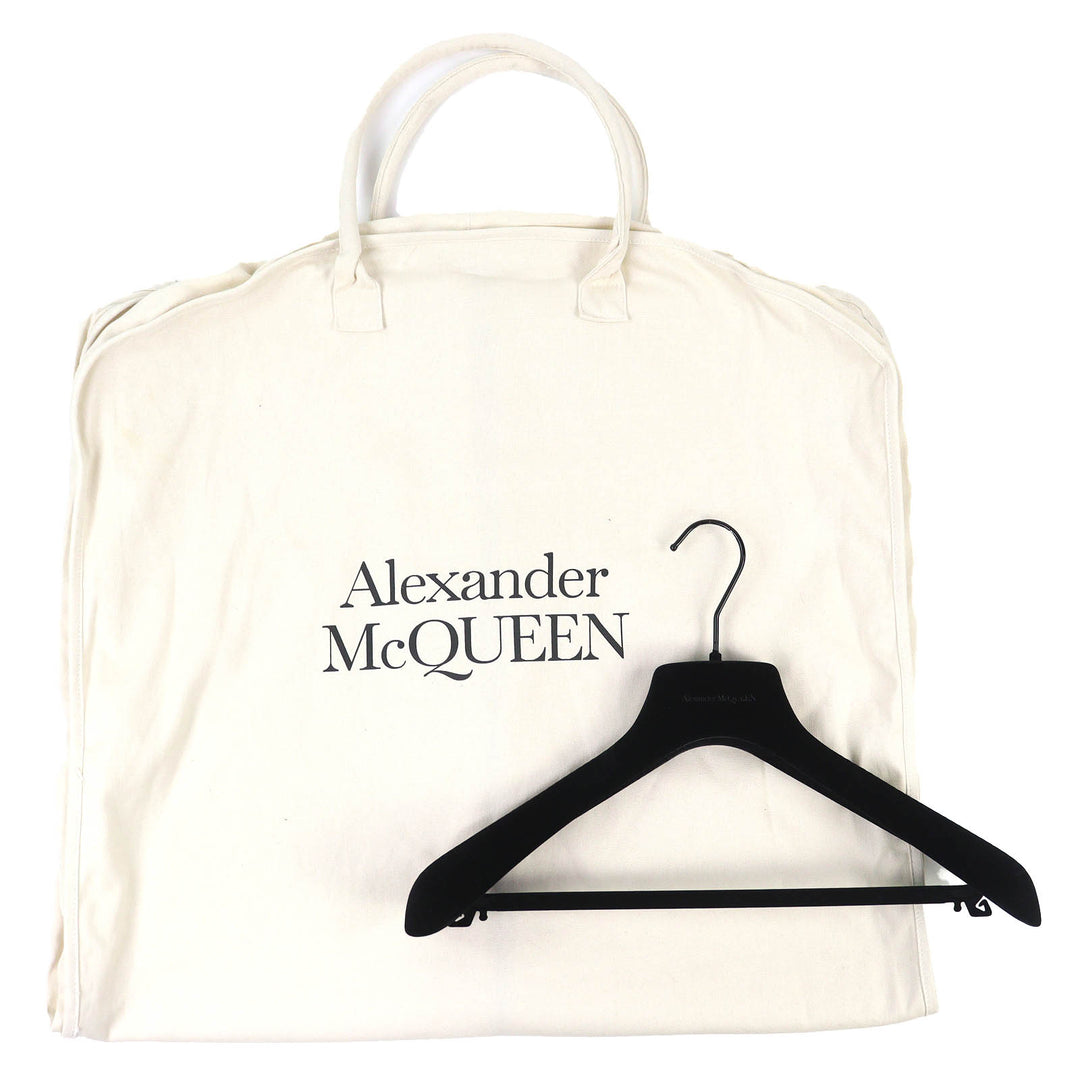 Excellent Alexander McQueen leather jacket Logo-embossed reversible 46 603442