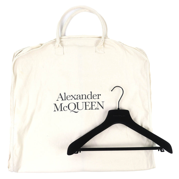 Excellent Alexander McQueen leather jacket Logo-embossed reversible 46 603442