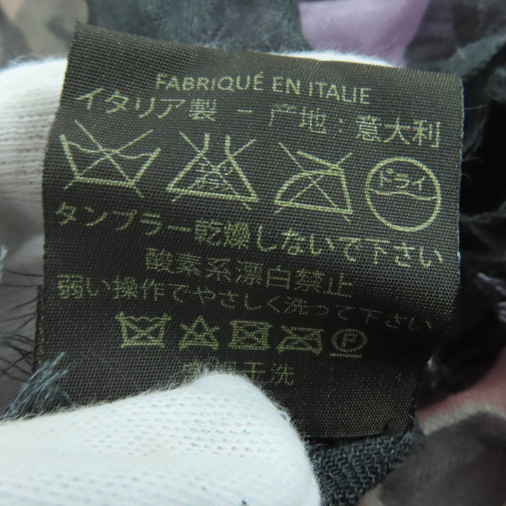 Great LOUIS VUITTON Stall Large Animal Border Pattern with Logo cashmere M75033