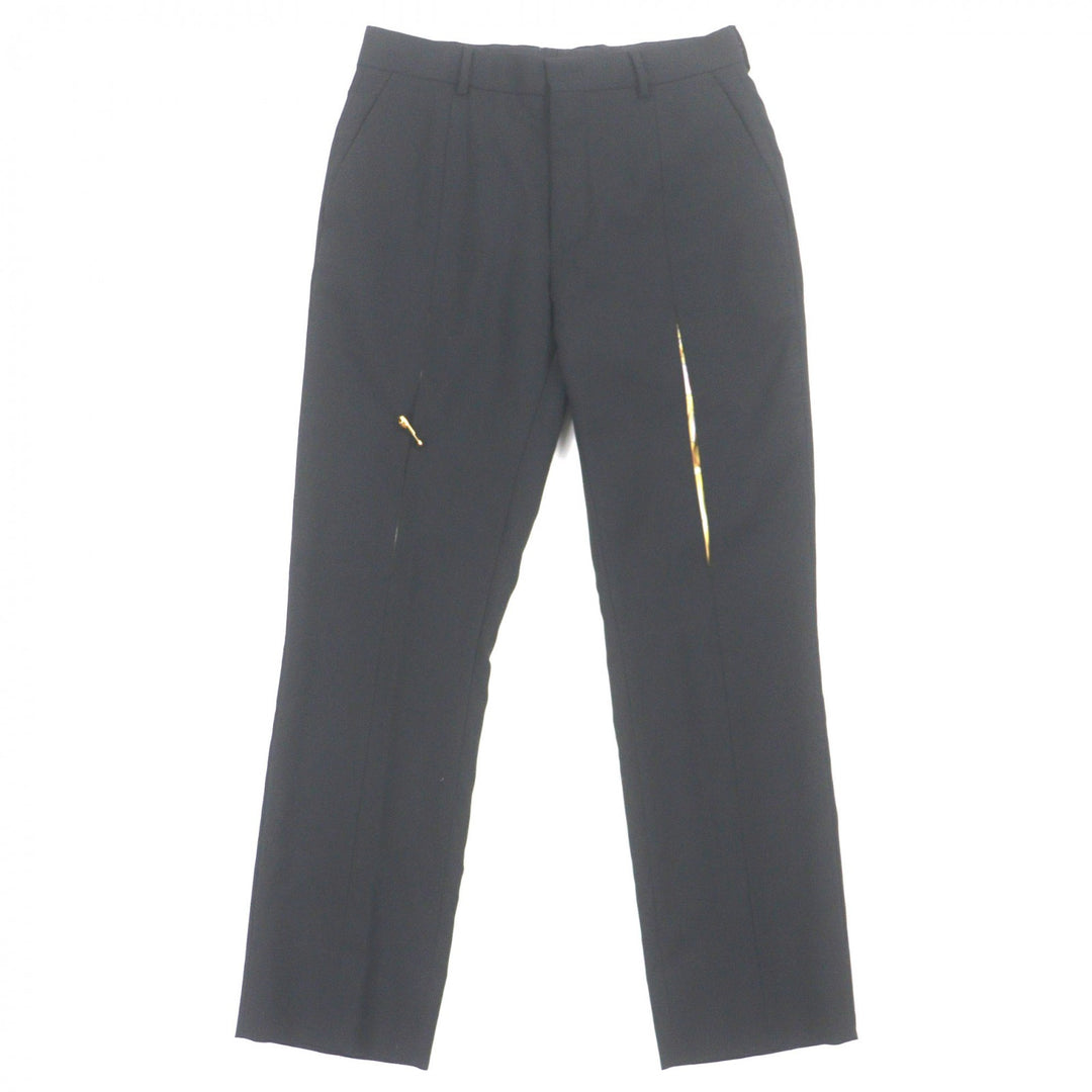 Discounted Excellent FENDI VERSACE slacks black wool mens 46 FB0804