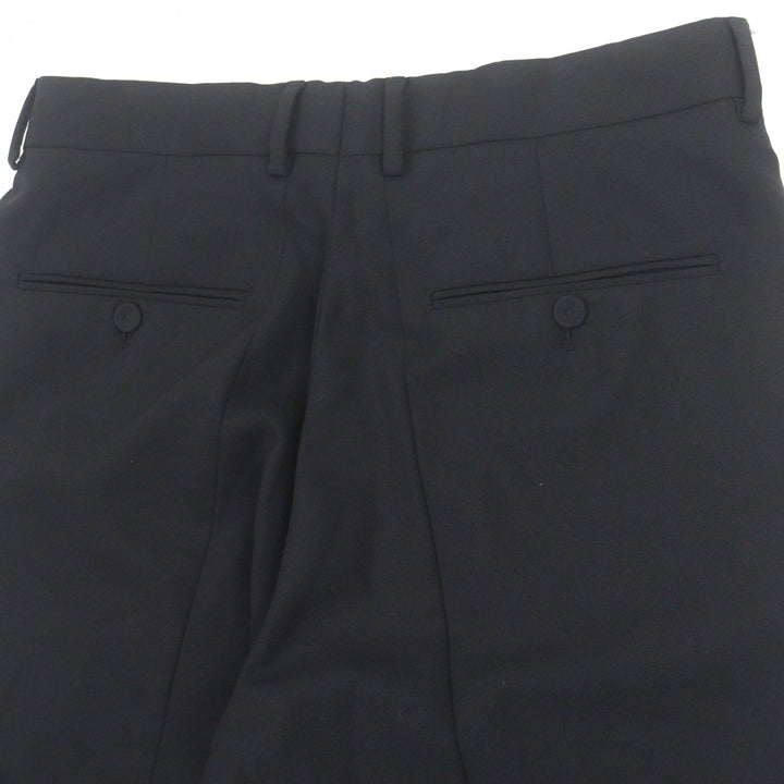 Discounted Excellent FENDI VERSACE slacks black wool mens 46 FB0804