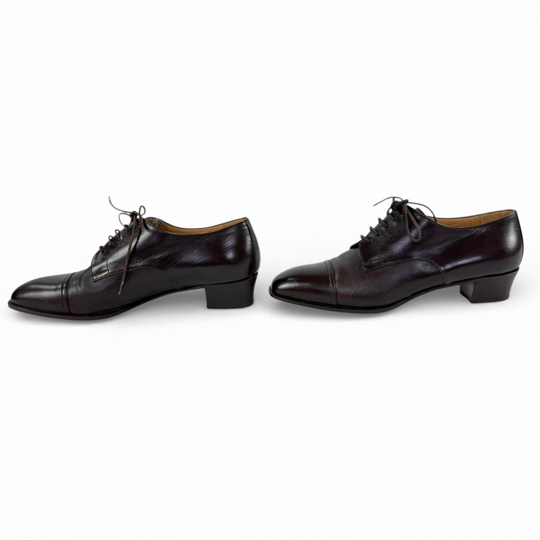 Discounted Excellent HERMES Leather shoes Dark brown leather Women 36.5