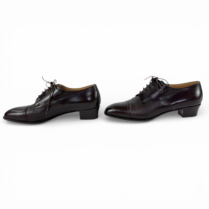 Discounted Excellent HERMES Leather shoes Dark brown leather Women 36.5