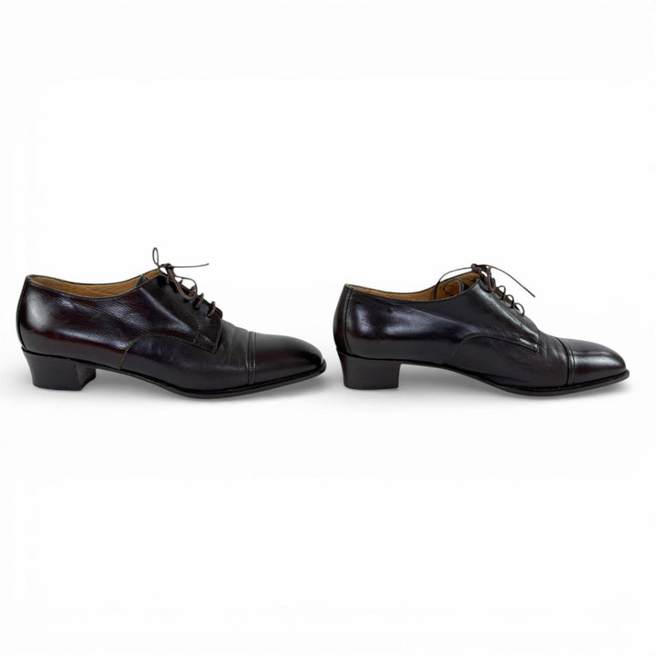 Discounted Excellent HERMES Leather shoes Dark brown leather Women 36.5