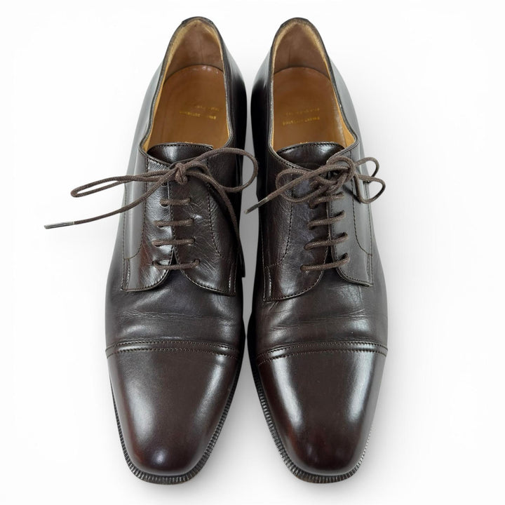 Discounted Excellent HERMES Leather shoes Dark brown leather Women 36.5