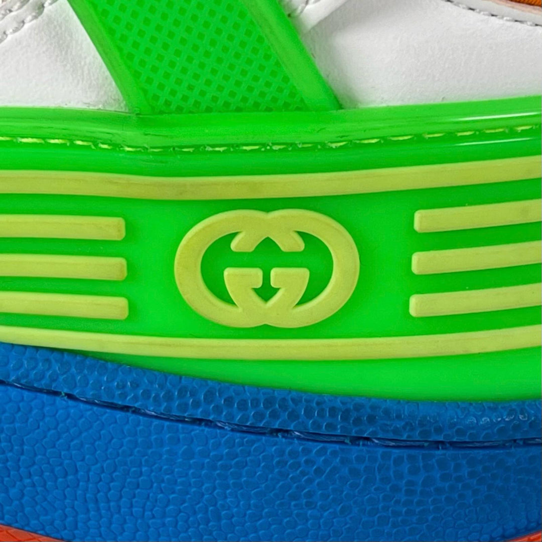 Pristine GUCCI High cut sneakers BASKET Vintage processing multicolor 37 661310