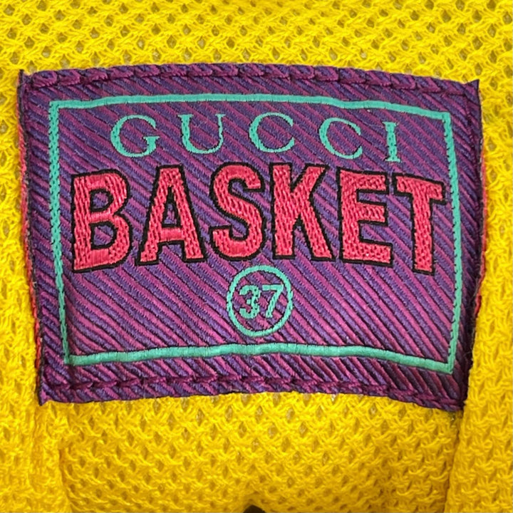 Pristine GUCCI High cut sneakers BASKET Vintage processing multicolor 37 661310