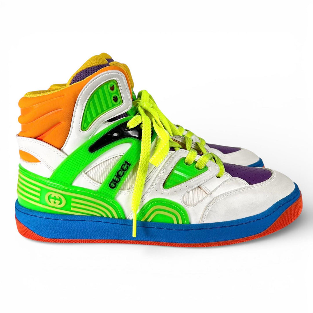 Pristine GUCCI High cut sneakers BASKET Vintage processing multicolor 37 661310