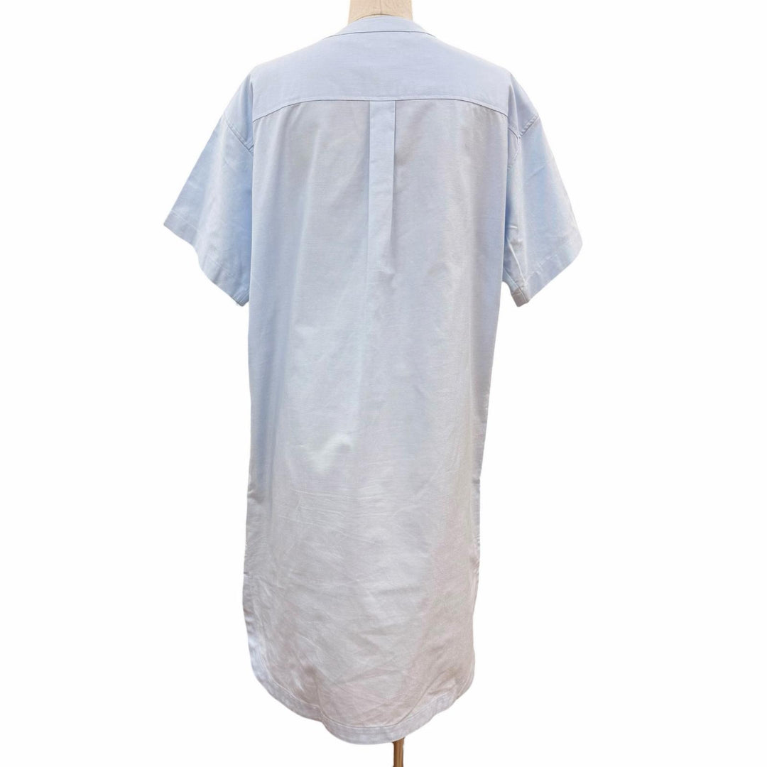 Excellent BURBERRY one piece Logo buttons, solid color, blue cotton Women 38