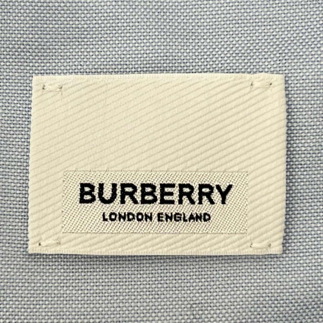 Excellent BURBERRY one piece Logo buttons, solid color, blue cotton Women 38