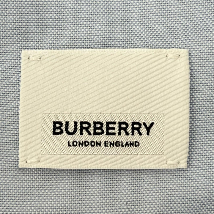 Excellent BURBERRY one piece Logo buttons, solid color, blue cotton Women 38