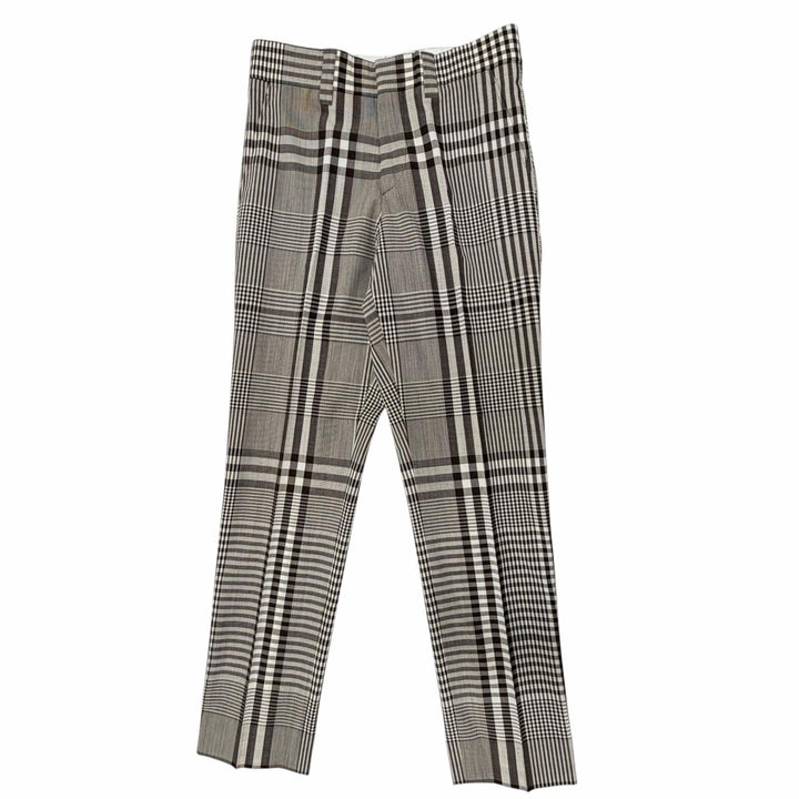 Excellent BURBERRY Pants check pattern, side stripe Brown mens 44 4565216