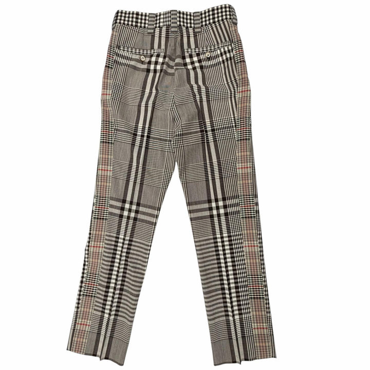 Excellent BURBERRY Pants check pattern, side stripe Brown mens 44 4565216