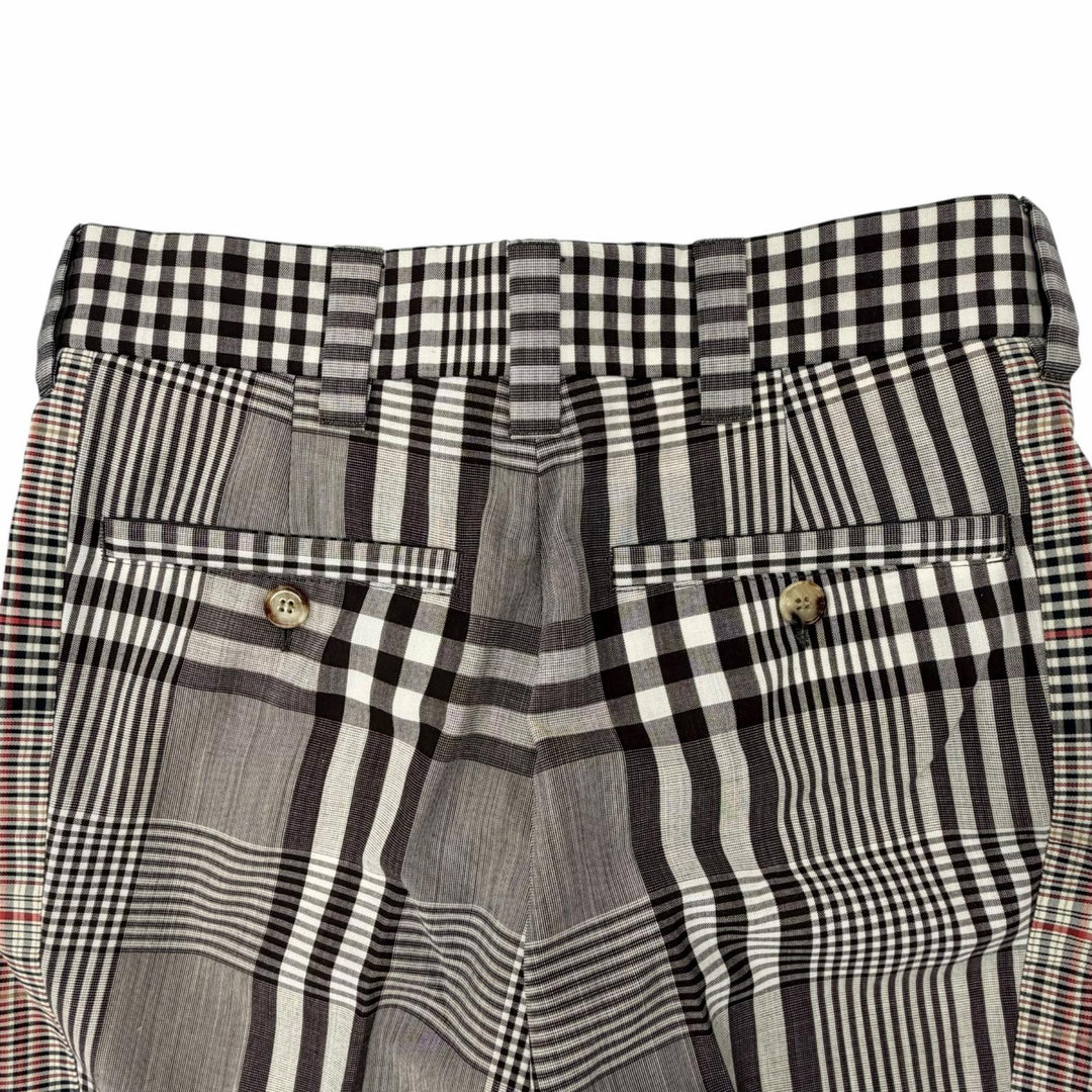 Excellent BURBERRY Pants check pattern, side stripe Brown mens 44 4565216