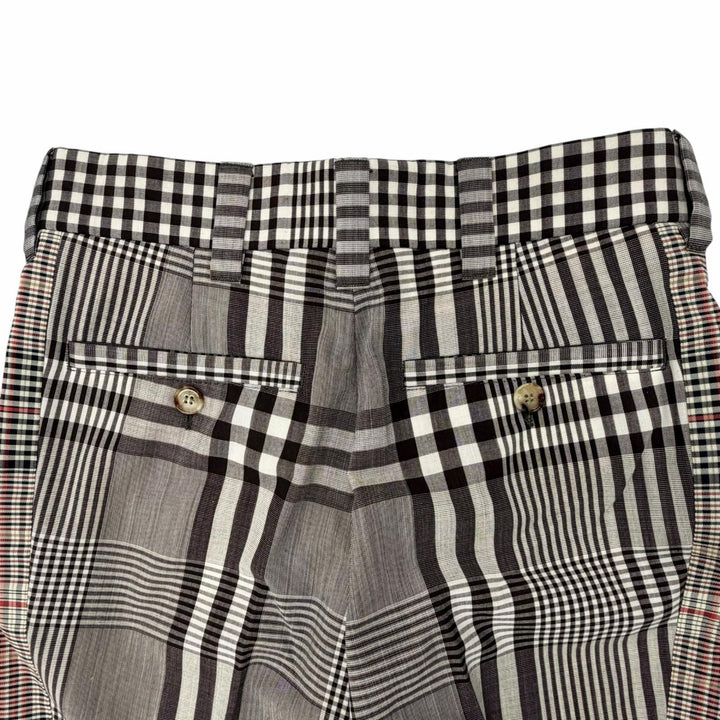 Excellent BURBERRY Pants check pattern, side stripe Brown mens 44 4565216