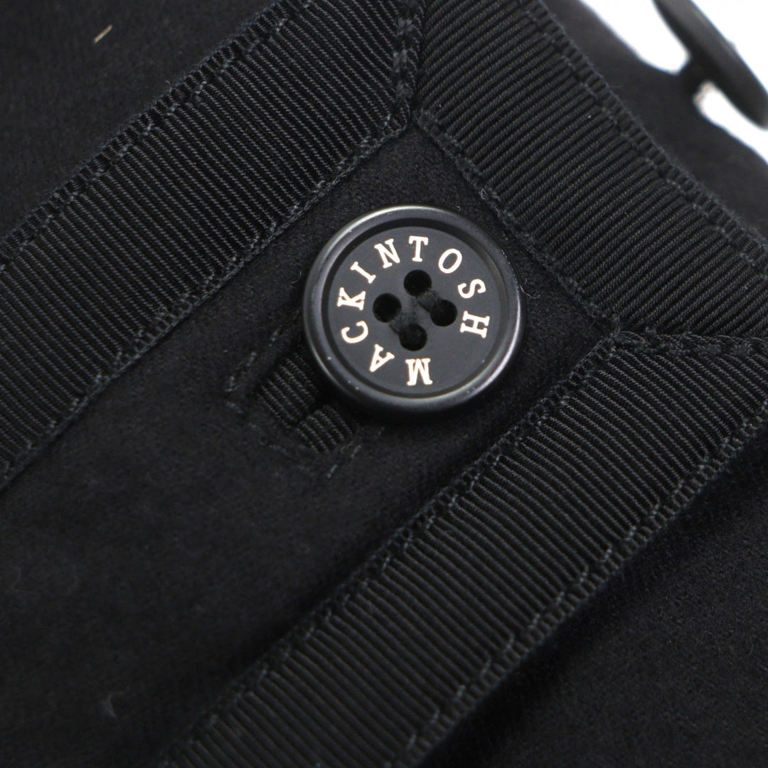 Great Mackintosh down coat black wool mens 46