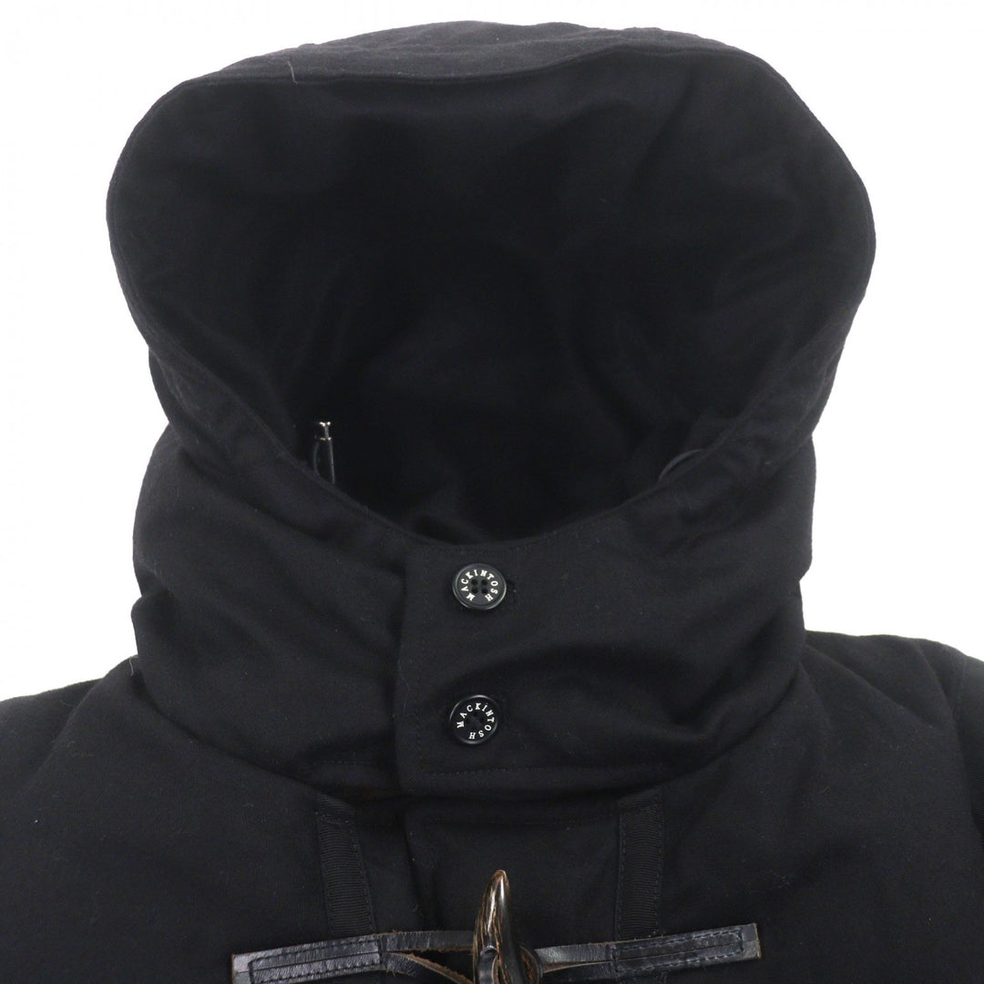 Great Mackintosh down coat black wool mens 46