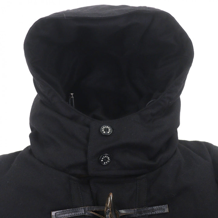 Great Mackintosh down coat black wool mens 46