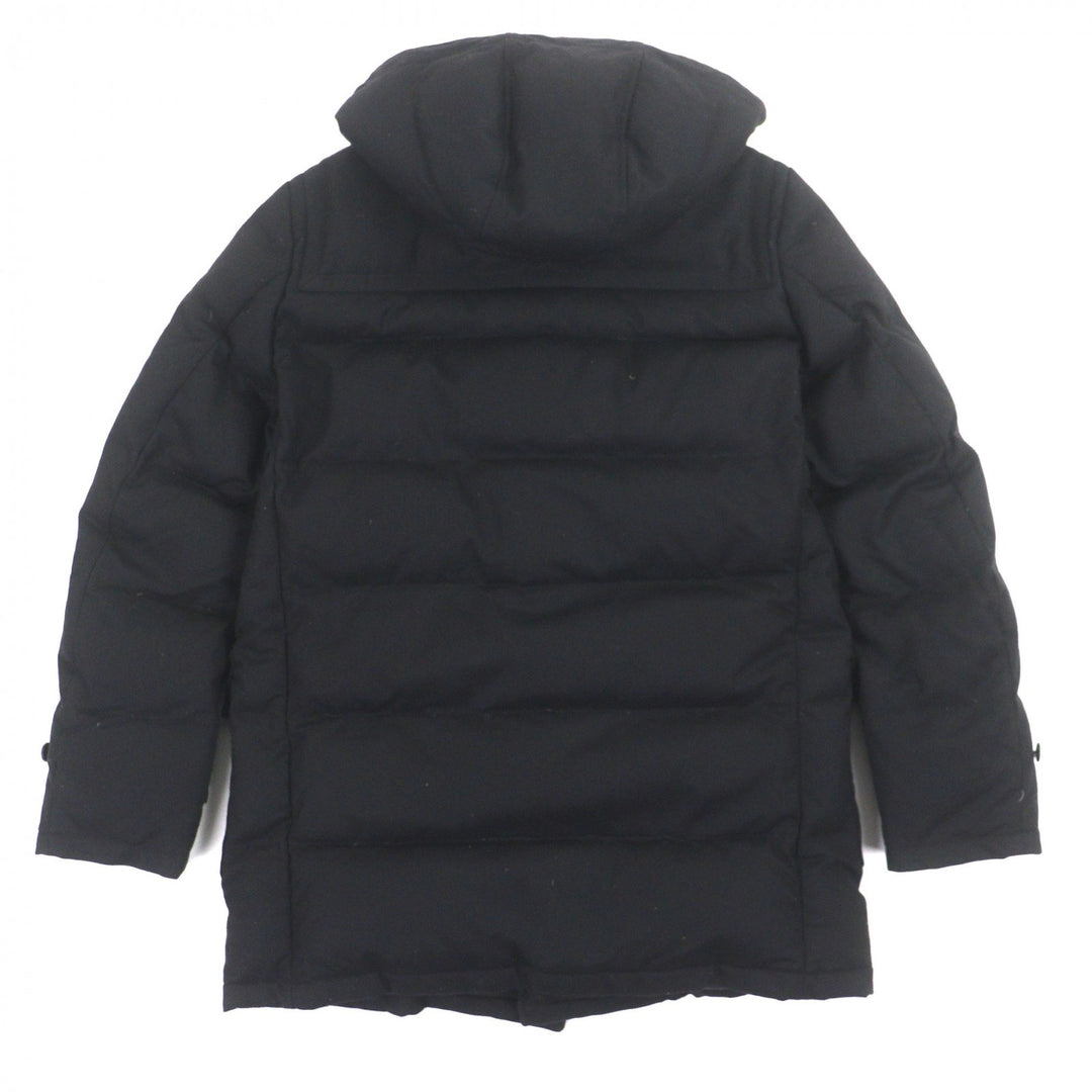 Great Mackintosh down coat black wool mens 46