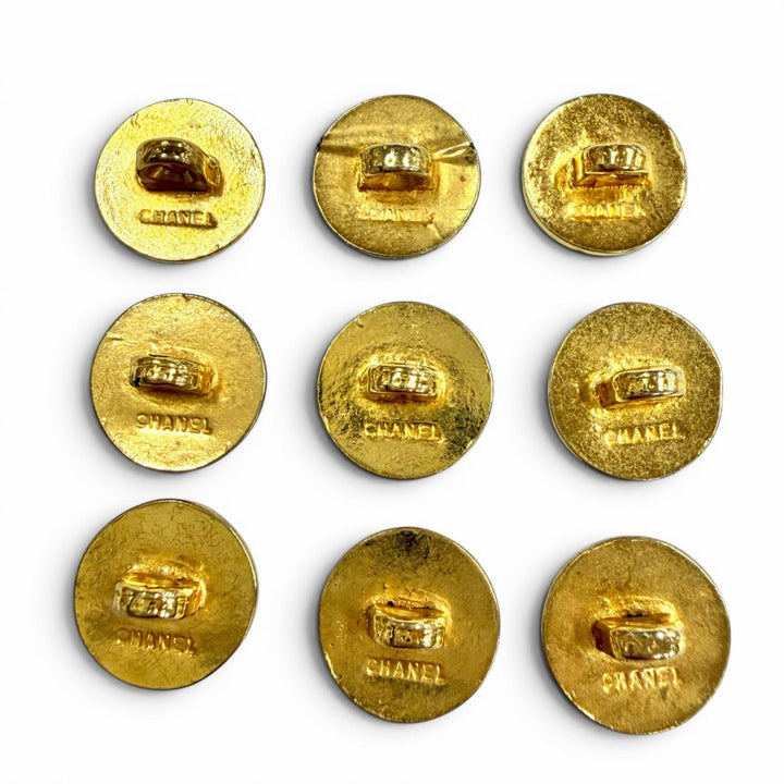 Very Good CHANEL button COCO Mark gold Women