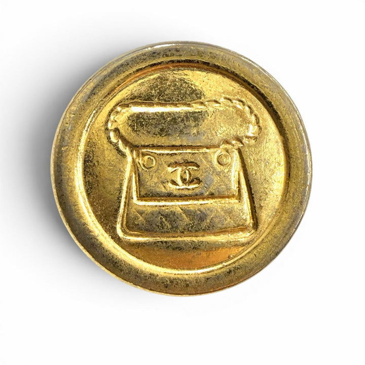 Very Good CHANEL button COCO Mark gold Women