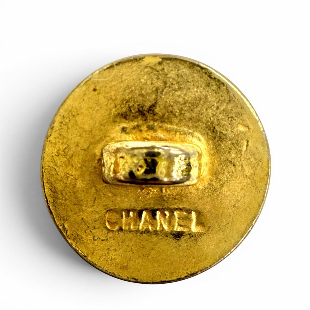 Very Good CHANEL button COCO Mark gold Women